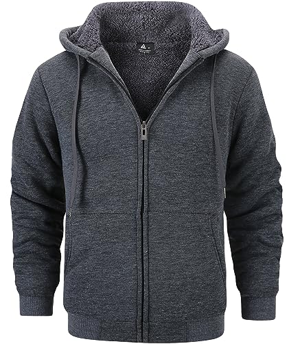 GEEK LIGHTING Hoodies for Men Heavyweight Fleece Sweatshirt - Full